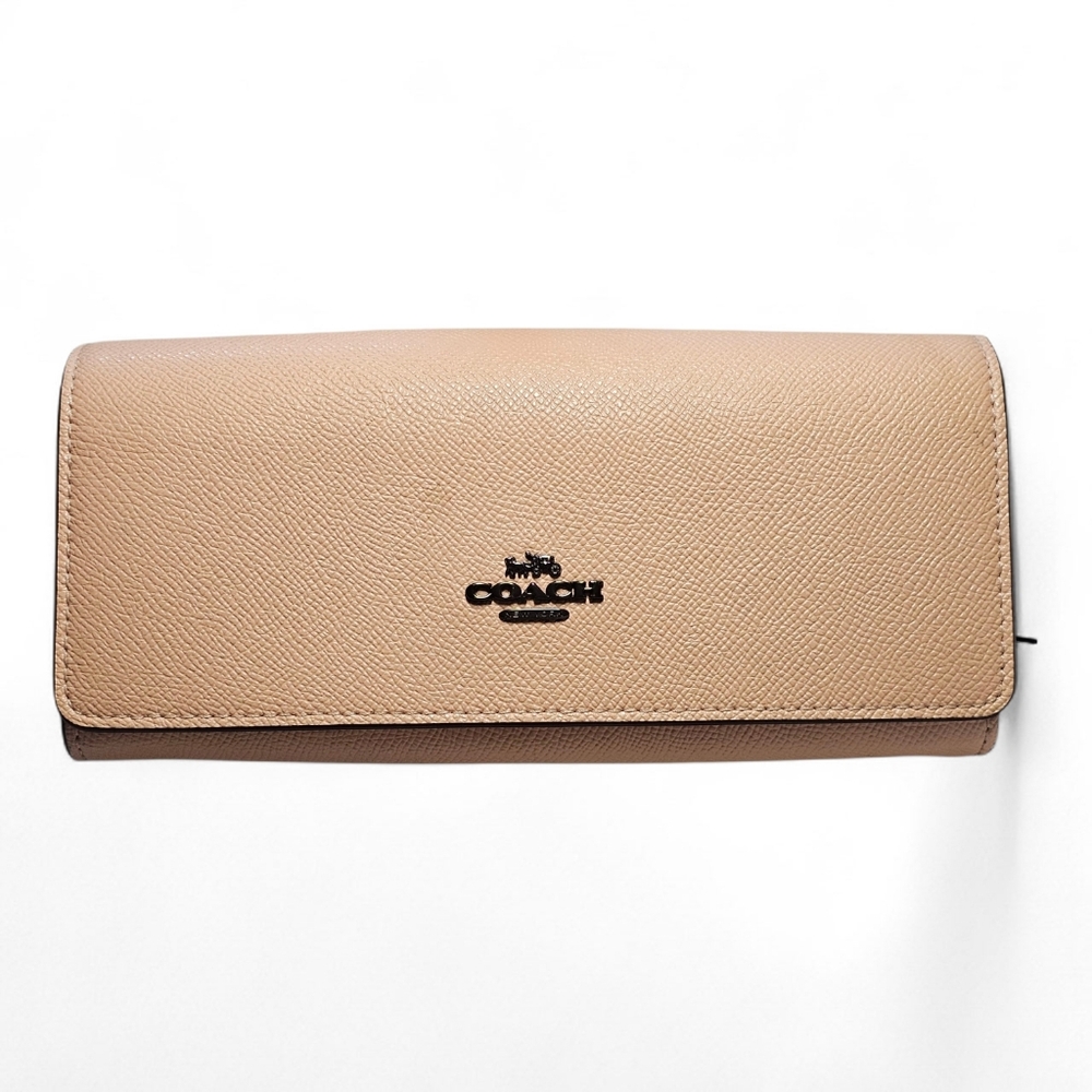 Coach crossgrain long wallet